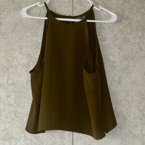 Olive green tank top